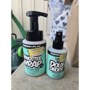 The Doux Gangster Wrap Foaming Wrap Lotion for Textured Hair & Doux Drops Polish
